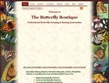 Tablet Screenshot of butterflyboutique.net